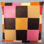 Smooth Leather PatchWork Cushion Pillow Cover PL344