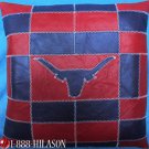 Smooth Leather PatchWork Cushion Pillow Cover PL395