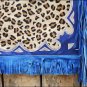 F-CH101 BULL RIDING LEOPARD HAIR ON LEATHER PRO RODEO CHAPS