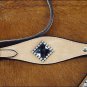 CUSTOM WESTERN LEATHER HORSE HEADSTALL BREAST COLLAR BLING RHINESTONE BELT -54S