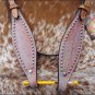 HILASON WESTERN HAND PAINTED LEATHER HORSE BRIDLE HEADSTALL 400HSS