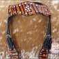 HILASON WESTERN ORANGE ZEBRA PRINT LEATHER HORSE BRIDLE HEADSTALL 411HSS