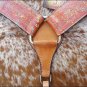 HILASON WESTERN HAND PAINTED LEATHER HORSE BREAST COLLAR 403BCS