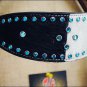 NEW HILASON WESTERN LEATHER HORSE BRIDLE HEADSTALL BLACK WHITE HAIR ON S461