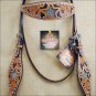 HILASON WESTERN LEATHER BRIDLE HEADSTALL BLING CRYSTAL LIGHT OIL BLACK INLAY S35