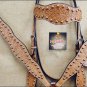HILASON WESTERN HAND TOOL LEATHER HORSE BRIDLE BREAST COLLAR HEADSTALL LIGHT OIL