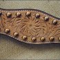 NEW HILASON WESTERN HAND TOOLED LEATHER HORSE BREAST COLLAR LIGHT OIL S377