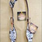 HILASON WESTERN EXOTIC COWHIDE HAIR ON LEATHER HORSE ONE EAR BRIDLE HEADSTALL