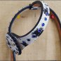 HILASON WESTERN EXOTIC COWHIDE LEATHER ONE EAR BRIDLE HEADSTALL BREAST COLLAR S6