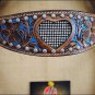 HILASON WESTERN LEATHER BRIDLE HEADSTALL BLING CRYSTAL DARK BROWN TURQUOISE S436