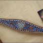 HILASON WESTERN LEATHER HEADSTALL BREAST COLLAR CRYSTAL DARK BROWN TURQUOISE S36