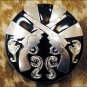 CN097F- 16 CROSS GUN BLACK CONCHO SADDLE HEADSTALL TACK BLING COWGIRL
