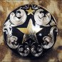 CN099F- 4 TEXAS STAR BLACK CONCHO SADDLE HEADSTALL TACK BLING COWGIRL