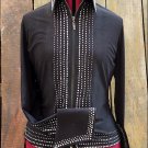 SS101F- HILASON RIDING SHOWMANSHIP RAIL PLEASURE JACKET SHIRT SZ - LRG