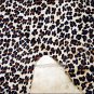 F-HS769 HILASON LEOPARD STENCIL PURE BRAZILIAN HAIR ON FULL COWHIDE LEATHER RUG