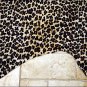 F-HS773 HILASON LEOPARD STENCIL PURE BRAZILIAN HAIR ON FULL COWHIDE LEATHER RUG
