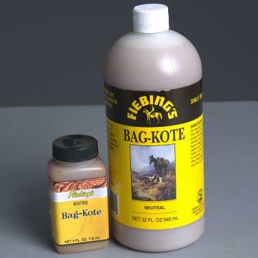 FIEBING'S BAG COAT NEUTRAL SATIN FINISH SADDLE BAG BOOT LEATHER 4 OZ / 32 OZ