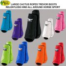 TREVOR RELENTLESS ALL AROUND FULL FLEX HORSE SPORT STYLE HIND/REAR BOOTS PAIR