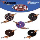 8ft WEAVER HORSE POLY ROPING REINS W/ LEATHER LACES LOOP ENDS