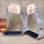 HILASON WESTERN TACK HORSE ENGRAVED SLOPED ALUMINIUM BELL LEG STIRRUP