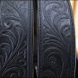 NEW SILVER CREEK BLACK CASUAL FORMAL WESTERN SCROLL TOOLED LEATHER MEN'S BELT
