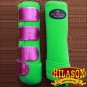 HILASON HORSE LEG PROTECTION NEOPRENE FRONT/REAR GLITTER SPORTS BOOTS PAIR