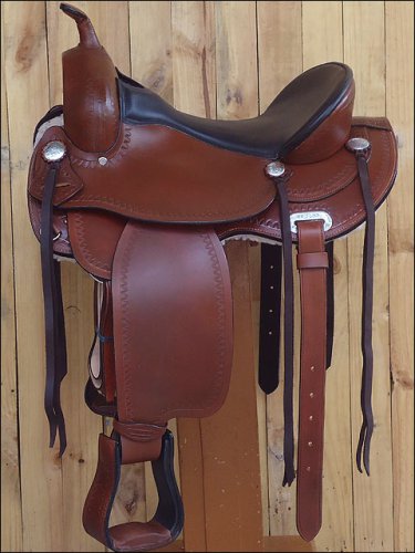 TO109CB-F HILASON TREELESS WESTERN TRAIL PLEASURE RIDING BARREL RACING SADDLE 15