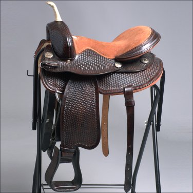 USED HILASON WESTERN FLEX TREE BARREL RACING TRAIL PLEASURE RIDING SADDLE 15
