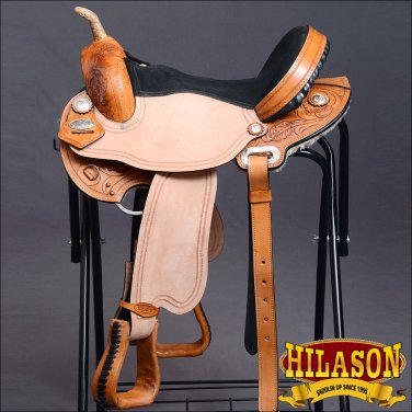TT205WLTSTOL-F HILASON WESTERN FLEX TREE BARREL RACING TRAIL RIDING SADDLE 15"