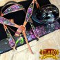 HILASON WESTERN LEATHER HEADSTALL BREAST COLLAR TROXEL HELMET BLANKET SPLATTER