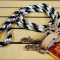 NEW WESTERN NYLON HORSE ROPING ROPER REINS TRAIL RIDING W/ LEATHER 7FT x 1/2"