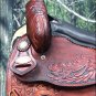 OS203ROM-15" HILASON WESTERN BARREL RACING TRAIL PLEASURE LEATHER HORSE SADDLE
