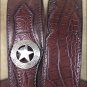 46 X 1 1/2" 3D DARK BROWN MEN'S WESTERN FASHION LEATHER BELT W/ STAR CONCHO