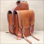 BG107F- HILASON WESTERN LEATHER COWBOY TRAIL RIDE HORSE SADDLE BAG CHESTNUT