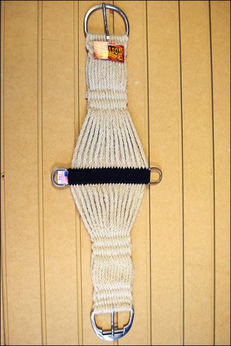 MOHAIR HORSE ROPER CINCH 27 STRAND 3" SS ROLLER BUCKLE 28" 30" 32" 34" 36" USA