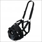 HORSE SIZE TOUGH 1 EASY BREATHE POLY NYLON HORSE V GRAZING MUZZLE BLACK