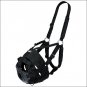 HORSE SIZE TOUGH 1 EASY BREATHE POLY NYLON HORSE V GRAZING MUZZLE BLACK