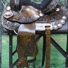 TO200AB-F HILASON TREELESS WESTERN BARREL RACING PLEASURE TRAIL HORSE SADDLE 16"