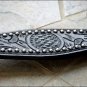 HILASON WESTERN LEATHER HORSE BREAST COLLAR BLACK FORAL HAND TOOL