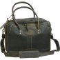KD STEPHENS LEATHER OVERNIGHTER BRIEFCASE LAPTOP TRAVEL LUGGAGE BAG COFFEE BROWN
