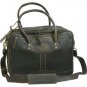 KD STEPHENS LEATHER OVERNIGHTER BRIEFCASE LAPTOP TRAVEL LUGGAGE BAG COFFEE BROWN
