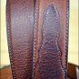 3D 38 x 1 1/2 INCH DARK BROWN MEN'S WESTERN BASIC LEATHER BELT REMOVABLE BUCKLE