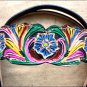 HILASON WESTERN LEATHER HORSE BRIDLE HEADSTALL HAND PAINT FRINGES