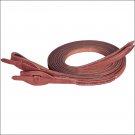 5/8"X 8' WEAVER PRO TACK QUICK CHANGE HORSE SPLIT REINS LEATHER TAB BIT ENDS