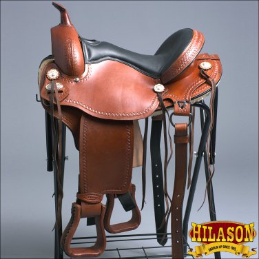 GS115M-F HILASON GAITED WESTERN TRAIL PLEASURE ENDURANCE SADDLE 16"
