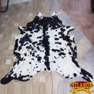 H158F HILASON HAIR ON LEATHER BRAZILIAN COWHIDE SKIN RUG CARPET EXOTIC TRI COLOR