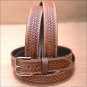 44" HILASON HAND MADE HEAVY DUTY BUFFALO HIDE LEATHER STICHED BELT