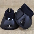 CLASSIC EQUINE HORSE NO TURN PRO TECH BELL BOOT BLACK MEDIUM