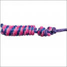 PROFESSIONAL CHOICE DURABLE HORSE NYLON ROPE HALTER W/ MATCHING LEAD PINK ROYAL
