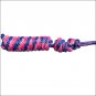 PROFESSIONAL CHOICE DURABLE HORSE NYLON ROPE HALTER W/ MATCHING LEAD PINK ROYAL